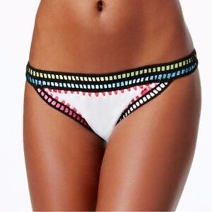 Bar III White and Black Bikini Swimwear